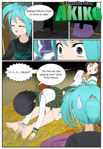 Picking up right where issue two ended, you'll get to meet Masako's sister Hitomi. Will she be accepting of Akiko? It's even news to her that her sister is a lesbian! Mixing drama and giantess action this comic continues the awesome tale that made the original such a hit! See the girls enjoying springtime together and reminiscing about how Akiko and Masako met! You'll even get to see Akiko's father!
<br><br>
These comics tell the tale of the year before Akiko moved to America. You'll learn about her friends that she became near and dear to in Japan before having to leave it all behind. But what happened? Could Akiko really not control her insatiable urge for giantess and barefoot action that keeps landing her in trouble? Or is there something more sinister at work here? Find out as the tale continues in the spring issue of A FantaSize Story!
<br><br>
Content wise you're looking at more barefoot crush action and role playing between the adorable couple, Akiko and Masako!
The dramatic continuation to <a href="https://www.fetishlands.net/pages/video/1954"><font color="red">A FantaSize Story: Akiko - Issue One - Masako-Chan</font></a>!