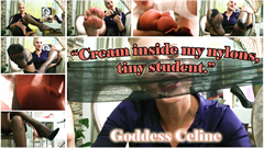 You are ruining Celine's class average, and she doesn't like it at all. you will pay a dire price for your foot fetish!

Another insane foot-tease with Goddess Celine.