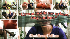 You are ruining Celine's class average, and she doesn't like it at all. you will pay a dire price for your foot fetish!

Another insane foot-tease with Goddess Celine.