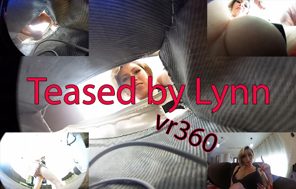 you are a tiny, helpless man, trapped inside Lynn's huge bag. she teases you with her sexy feet, and than picks you up and taunt you even more, dropping you inside her hot cleavage, just in between her ENORMOUS, gorgeous boobs. she tease you with her firm, tight ass, and be sure - you WILL cum for her and her countdown in this one!