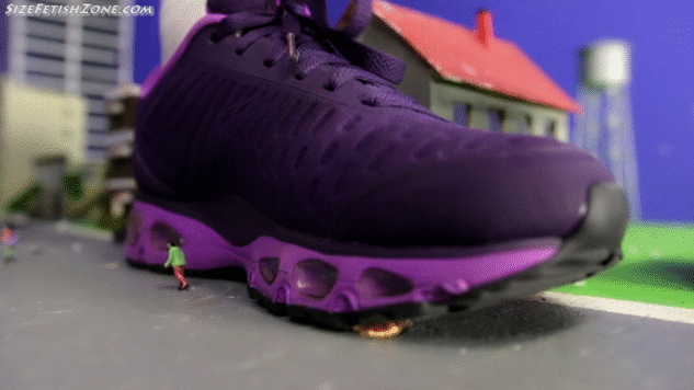 This was a custom were Keri attacks a city with Air Nike Sneakers, She changes into a pair we used for a past custom as well.  This has Sneaker Car Crush, People Crush, Building crush, House Crush, also it has hand held shots. -Booms and shakes as well