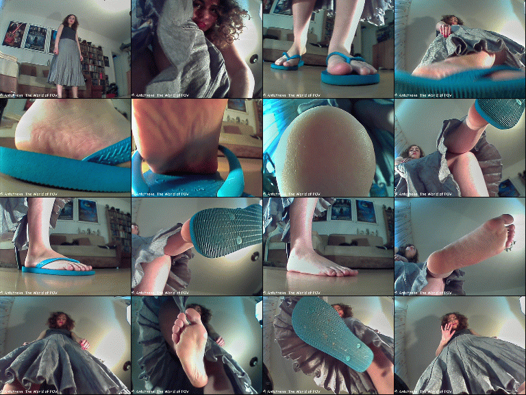 A great new collection with Mia and her lovely feet!
Nine new POV-Crush Clips with her Flip-Flops, Barefoot-Action and some Inshoe-Crush - Enjoy!