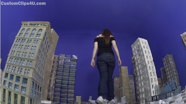 Giantess in Sneakers custom again, Nike air and Tara tied tear up the town, Car Crush, Army attack, 3 Cameras to get some great shots, crush, booms and shakes and some building destruction to round it out.  