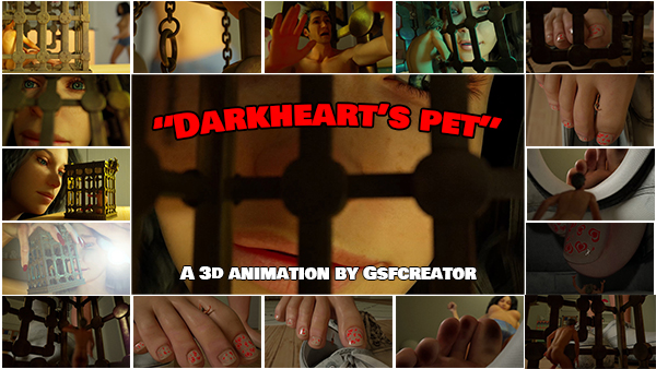 Trapped inside an enormous steel cage, Darkheart's new victim's whimpers echo through the massive room. his cries are the only sound for quite a long while. as he contemplates how he ended up in this predicament, and wonders how can someone so innocent-looking and so beautiful also be so cruel...
<br><br>
a distant step thunders in the distance, and the steel cage trembles slightly. he pants with dread...
<br><br>
his new deity has arrived.
<br><br>
A full 3D animation with sound FX. ground shakes, nudity, foot-fetish, socks, toes, in-shoe, shrinking, pov, crush.