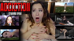 The video starts with Lydia in a Doctors office sitting in a chair facing the camera, one leg crossed over the other. She is wearing a casual outfit with high heels. She greets her Doctor. A question pops up: “Why are you here?”. She starts explaining that she’s addicted to growing. She was experimented on by the military to be a human weapon, but after a few incidents they cancelled the project. She explains that when the project started, she could only grow up to around 200ft tall. Then they upped her dosages and tried new chemical compounds. She explains what that lead to as the video fades to a flashback. This intro should be around 30 seconds.

Lydia is standing in the middle of a warehouse in a hospital gown and flip flops.She asks people casually behind the camera if they're ready before growing. Her gown and flips flops fly off her body and she grows to a size where she is bent over like below to fit into the warehouse.

She stands up outside and grows again, her clothes growing with her, to the size below She walks through the city, going over the plan to herself to find the enemy base. She can’t find it so she decides to grow some more. This time, her outfit rips. She acknowledges that it wasn’t designed to grow this big, and maybe she made a mistake. She reaches the size below. Completely disoriented, she says she’s never been this big. She is trying to make out which city is which. 

She decides to just start stomping on cities. She stomps a few out until she faints, falling onto the landscape like below. The scene ends with a helicopter POV of her giant face as it flies by her

This scene is around 3 minutes long as it cuts back to the Doctors office.

Q: How did it feel to cause so much destruction?

Lydia says she felt amazing. She felt so powerful and loved being so big. The only reason she stopped was because she was tired.

Q: The military shut down that project, yet you still had other incidents of growing. Why disobey?

A: She explains how good growing feels, and how she loves that all eyes are on her. She doesn’t care what authorities have to say because they can’t do anything about it. They may have cancelled the project, but they can’t remove all the concoctions from her body that THEY put in her.

Q: Why did you agree to these sessions?

A: It was a deal made with the government. She was annoyed of always getting missiles and tanks shooting at her, always getting yelled at, so she figured if this works then both parties will be happy.

This scene is around 1:30 long

Back in the office, Lydia is noticeably bigger, around 10 feet tall. She is standing instead of sitting in the outfit below that fits normally. She is slightly hunched over.

Q: You’ve grown I see

A: She brushes it off, saying it’s not that big of a deal. She still fits in places, doesn’t bug anybody, and doesn’t need to walk around nude. No need to overreact.

Q: But why?

A: She explains that there was something on top of the fridge she needed, and was too lazy to find a stepping stool so she just grew. No big deal.

Q: Why not shrink back?

A: She goes on about some advantages there are to being taller. Besides, she’s not freakishly tall. There are NBA athletes close to her height. She doesn’t understand why it’s such a big deal.

Q: Do you intend to grow again?

A: She adamantly denies. She’s content, she just wanted things to be simpler. This is as tall as she’s gonna get, she promises.

This scene is around 1:30 long.

Lydia, still 10 feet tall, is sitting in a waiting room like below in a chair in the sundress below with white heels. Make the ceiling very high.

She is sitting there waiting. Use a voiceover to express Lydia’s thoughts, so her mouth isn’t moving. She is looking around casually, but looks up at the ceiling a lot. Her voiceover is her determining if she can get bigger. She’s contemplating how high the ceiling is. She tries snapping herself out of it, stuff like “No Lydia, you promised!” “No more growing!”. She continues to think it out before giving in.

No more voiceover. She starts growing, the chair breaking beneath her. She stays seated on the floor as she grows more, her dress and heels tipping off. Then her bra and panties. She grows until her giant head is through the ceiling and inside of another room from the neck up. Her head is at a size where a normal person is the size of one of her fingers. Her head is a few inches from the ceiling of this room, so her head should span the entire height, floor to ceiling. The rest of her body is sitting in the waiting room.

Every so often cut to a shot of her body in the floor beneath

Q: LYDIA, WHAT HAVE YOU DONE?

A: She brushes it off like it’s nothing. She just saved the time to go up the stairs. Plus no one got hurt.

Q: You destroyed my office!

A: If anything, she approved it. She goes on and on trying to justify why she grew.

Q: You need to stop!

A: She asks why, she doesn’t see any issues. People love seeing her body, and she loves pleasing people. She is able to do more now that she’s bigger and stronger. She lists off some stuff she can do.

Q: Do you ever intend on shrinking?

A:      She laughs. She never wants to be normal. She is superior and shouldn’t be made to live such a small life. 

She goes on a tangent about how everything can be if she has all the power. She can even help POV (the Doctors) by getting her a new, bigger office. She can help her out a lot, she just needs to stay on her good side. Everybody and everyone should cater to Lydia, nobody else. She can make the world a better place for herself and the people that deserve it. She continues to boast about having all the leverage.

This scene is around 3-4 minutes. I want a lot of her giant head in a tiny room.

Lydia is at a size where she can look into the top level of a very tall skyscraper without bending over like below. The rest of the buildings should only reach her shins.

Keywords Lydia Vengeance, Media Impact, Growth, Giantess, Special Fx, Feet, Crush, Mega Giantess, Ultra Mega Giantess
