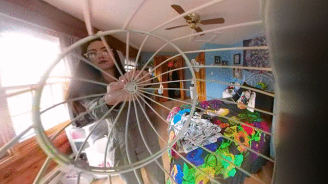Note: This is a VR360 Clip

Who knows what you did to make Lauren Ashlyn so upset, or if she just behaves this cruelly on her own. This clip picks up with you trapped inside of a box somewhere on one of Lauren's dressers. She immediately thrusts you into a cage that she begins to shake and swing around (Warning: this may be a little disorienting for a few seconds). Putting you down on the floor, she begins to kick the cage around until bringing you up to her level, where she threatens you with a lighter, a scissor, and even blows smoke on you. Saying nothing at all, and seemingly without torturous glee, Lauren threatens to drop you into the toilet, only to catch you and dump you into her sink, over and over again. In some ways, this clip is without context so that the viewer may imagine their own context for how they got into this situation and why she seems so cold. In the end, Lauren brings you into her room where she pins you down and steps on you.

This clip is in 60fps slow motion. There is no dialogue. At some moments there is a little bit of splitting, but for the most part, not in the immediate vicinity of where one will be looking.