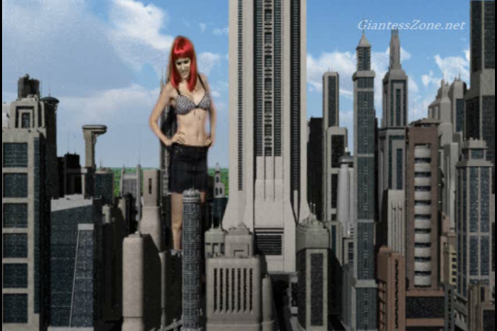 <p>Suzi is a Giantess and she stomps, eats and torments the tiny people. This is a simple Giantess clip but Tomthumb added some cool Stomps and ground shakes as well as a cool cityscape.</p>