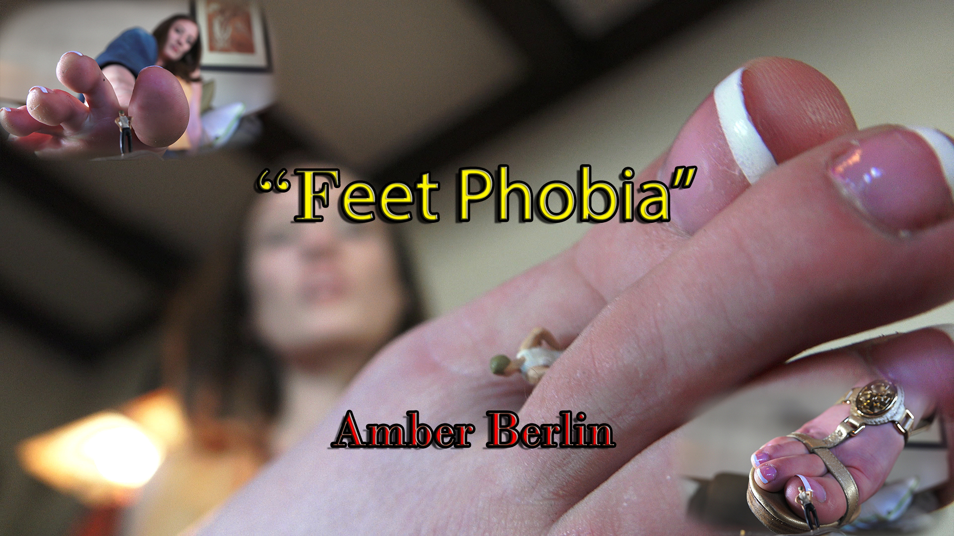 Gorgeous Amber Berlin cooked a very nice surprise for her stupid ex-boyfriend. he never admitted to like her feet, and always refused to give her foot rubs, claiming that "feet are disgusting". now, waking up at the size of a bug, with Amber's perfect french-pedicured toes wiggling closer and closer to his puny body, he might be too overwhelmed to hide the truth about his "feet phobia"... this video was filmed in 4k, and Amber is simply amazing! some of the best toes on GSF so far!
