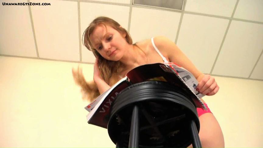 <p>Daniella is reading by her stool while you try to climb up and get her attention. She eventually sits on the stool without knowing that she is crushing you beneath it. There are brief fx in this one, it is mostly pov.</p>