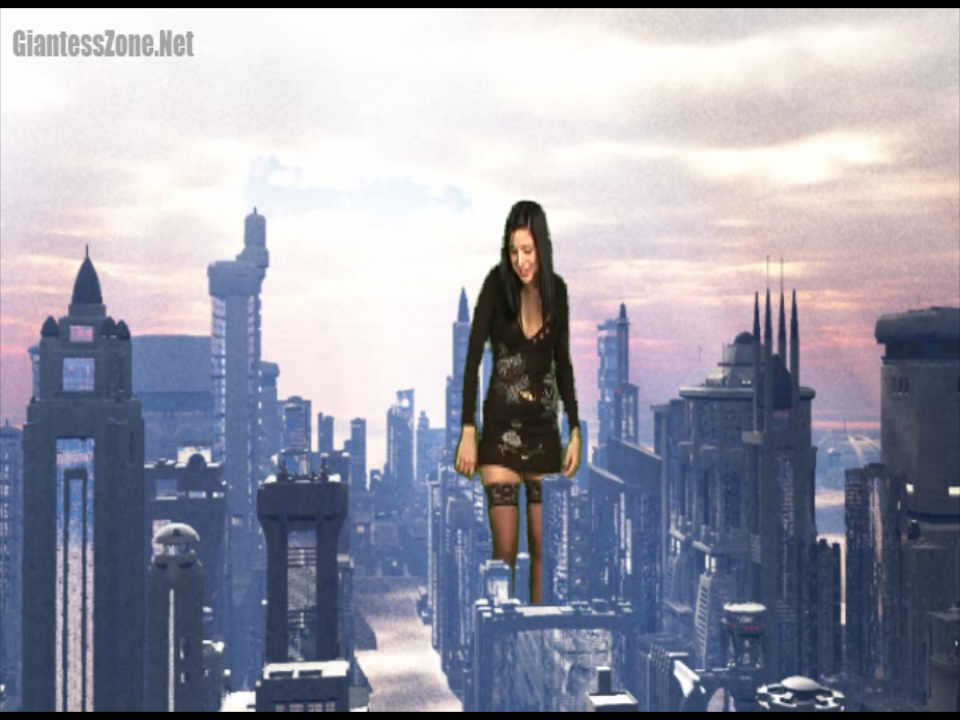 <p>Michelle suddenly grows into a Mega Giantess, standing high over her city. Shocked that it worked she playfully jumps and stomps around downtown, watching the ground shake under her powerful steps. She crushes her school, eats her teacher, and enjoys showing her city how powerful she's become!</p>