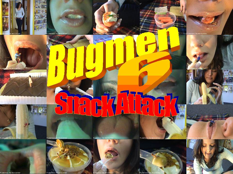 A new movie for all vore-fans! Once again Anna is realy hungry - so she's about to eat all her bugmen one after another. Many on-food situations,cool vore pov scenes and a great model with a superb mouth - Enjoy!