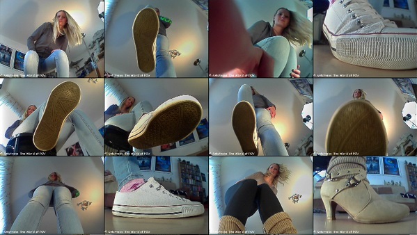 A new Model in the World of POV: Selina! The first collection with this tall girl includes 16 new pov-crush-clips with her chucks and her boots - and a gorgeous girl - Enjoy!
